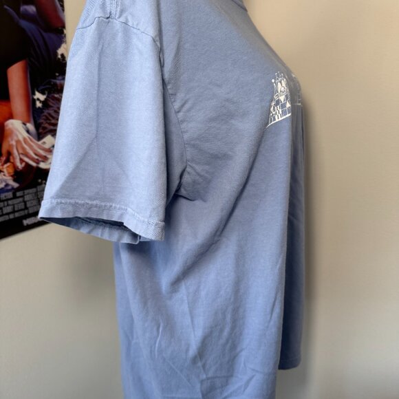 Disney Disneyland California Adventure Light Blue and White Graphic Tee Shirt - Picture 9 of 13